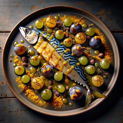 Image of Spring Mackerel with Sour Grapes and Saffron Salsa
