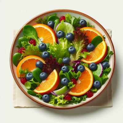 Image of Spring Mix with Oranges Blueberries