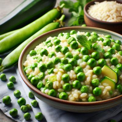 Image of Spring Risotto with Peas and Zucchini