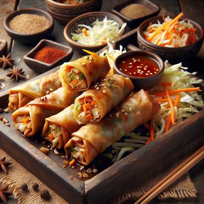 Image of Spring Rolls Sweet and Spicy