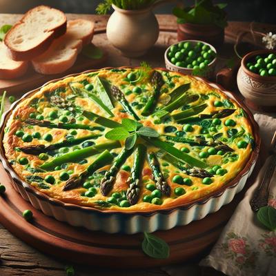Image of Spring Vegetable Frittata Low Fat Low Cal