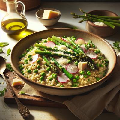 Image of Springtime Barley Risotto