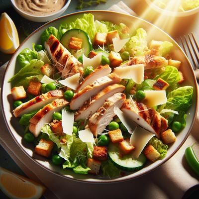 Image of Springtime Chicken Tossed Caesar Salad