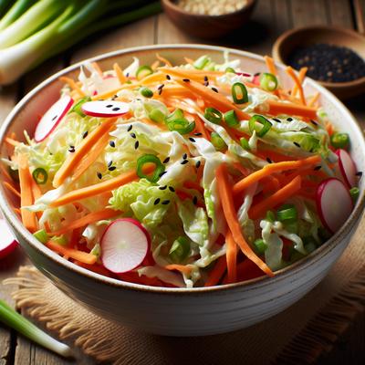 Image of Springtime Vegetable Coleslaw