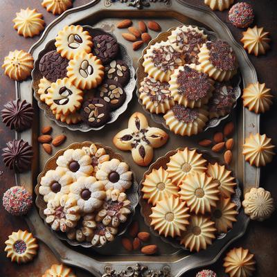 Image of Spritz Cookies with Four Variations