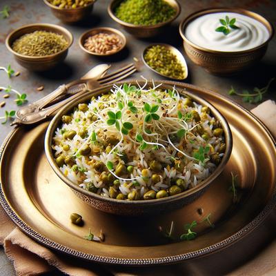 Image of Sprouted Moong and Methi Pulao