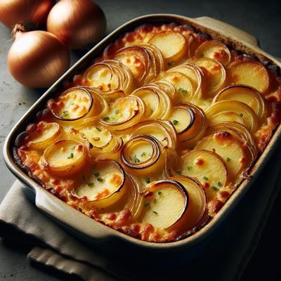Image of Spuds and Onions Au Gratin