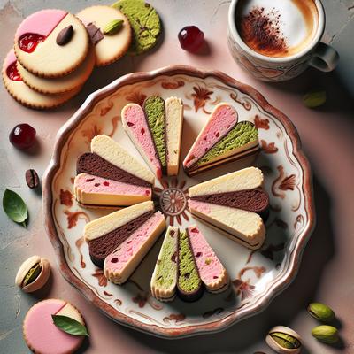 Image of Spumoni Slices Neapolitan Cookies