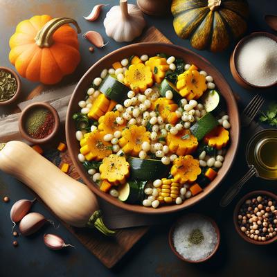 Image of Squash and Hominy Saute