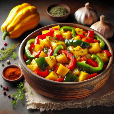 Image of Squash and Pepper Saute