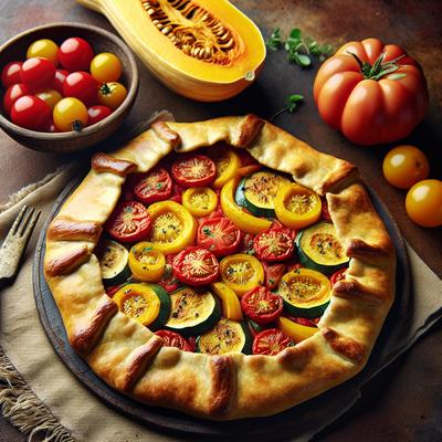 Image of Squash and Tomato Galette