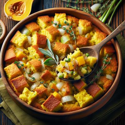 Image of Squash Cornbread Dressing