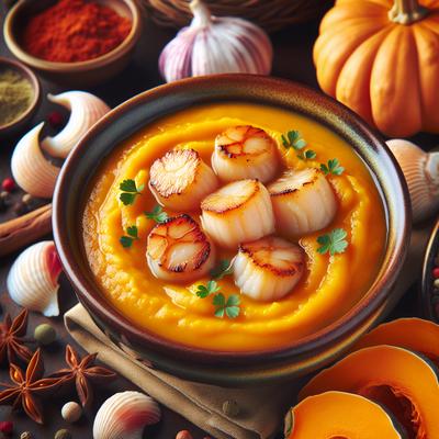 Image of Squash Soup with Scallops