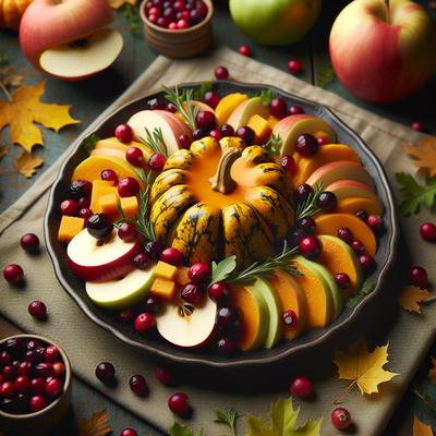 Image of Squash with Apples Cranberries