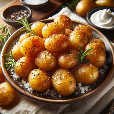 Image of Squished Baby Potatoes Laura Calder