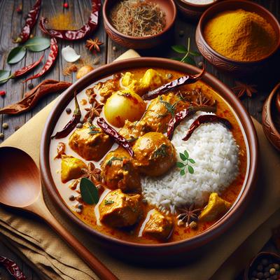 Image of Sri Lankan Chicken Curry Kukul Mas Curry