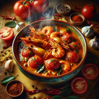 Image of Sri Lankan Prawn and Tomato Curry