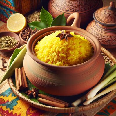Image of Sri Lankan Yellow Rice Kaha Bath