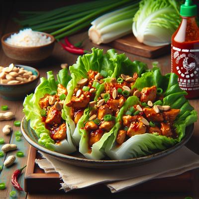 Image of Sriracha Chicken Lettuce Wraps