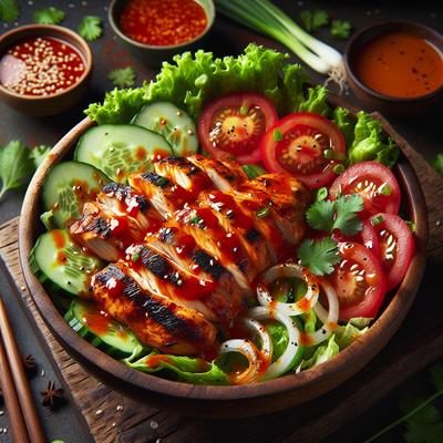 Image of Sriracha Grilled Chicken Salad