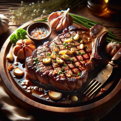 Image of St Anselm's Garlic Steak