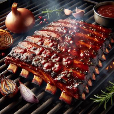 Image of St Louis Pork Ribs on the Grill