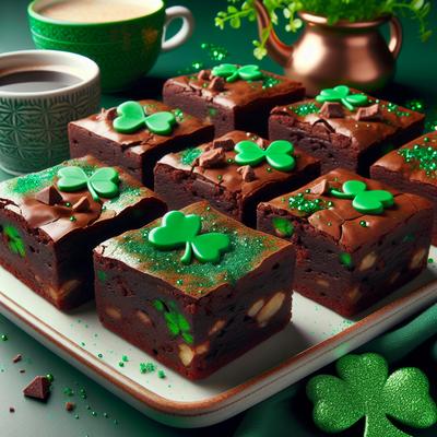Image of St Patrick's Day Brownies
