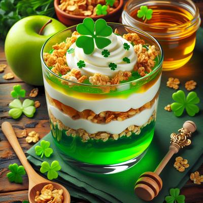 Image of St Patrick's Day Parfaits