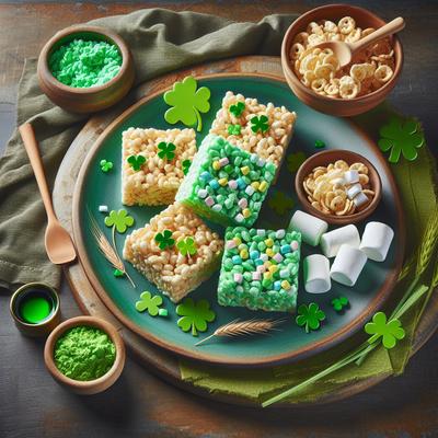 Image of St Patrick's Day Rice Krispie Treats