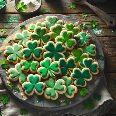 Image of St Patrick's Shamrock Cookies