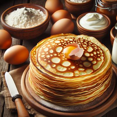 Image of Stacked Crepes Appetizer