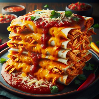 Image of Stacked Enchiladas