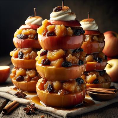 Image of Stacked Stuffed Apples