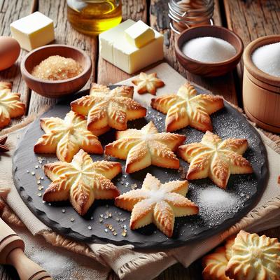 Image of Star Shaped Sugar Biscuits