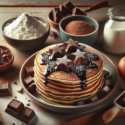 Image of Stardust Chocolate Pancakes