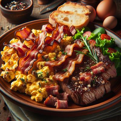 Image of Steak and Bacon Scramble