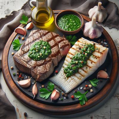 Image of Steak and Halibut Chimichurri