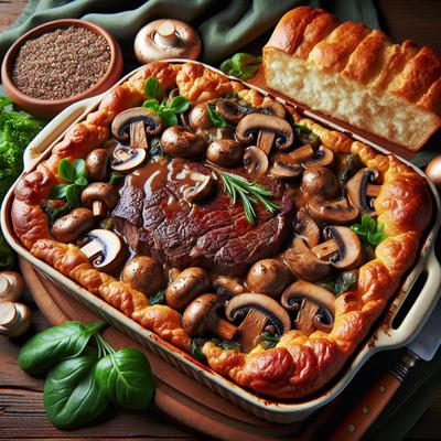 Image of Steak and Mushroom Casserole