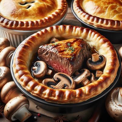 Image of Steak and Mushroom Pot Pies