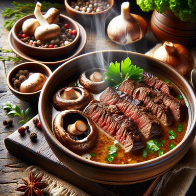 Image of Steak and Portabella Soup