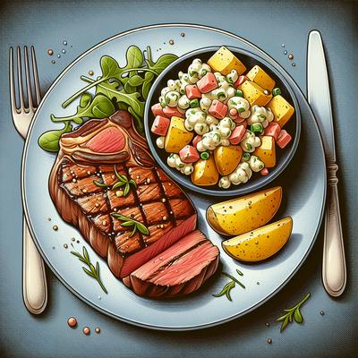 Image of Steak and Potato Salad