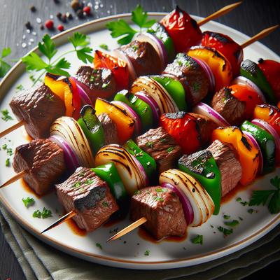 Image of Steak and Vegetable Kabobs