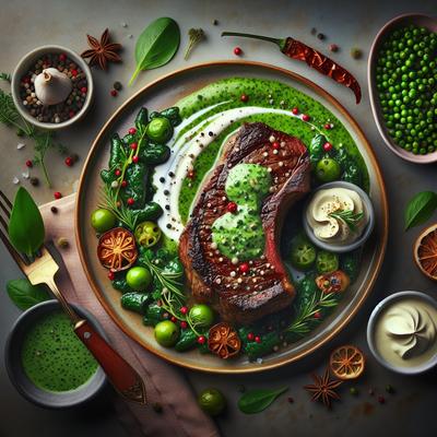 Image of Steak Au Poivre Verte Ultimate Decadent Version