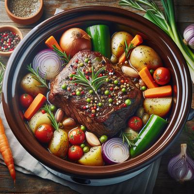 Image of Steak Dinner in a Crock Pot