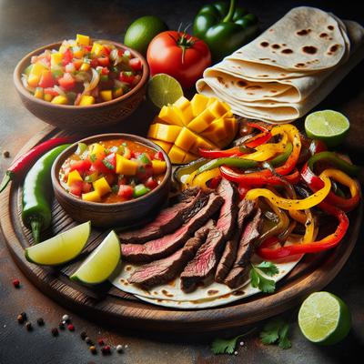 Image of Steak Fajitas with Mango Salsa