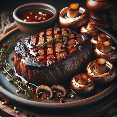 Image of Steak Fillet with Mushrooms