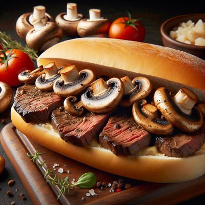 Image of Steak Mushroom Hoagies
