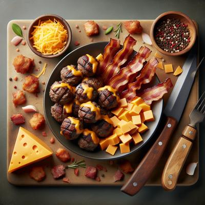 Image of Steak N Bacon Cheddar Meatballs