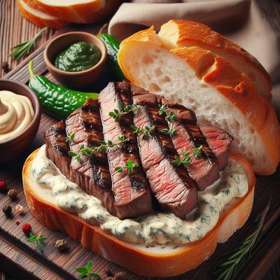 Image of Steak Sandwiches with Tarragon Mayonnaise