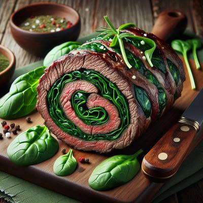 Image of Steak Spinach Pinwheels